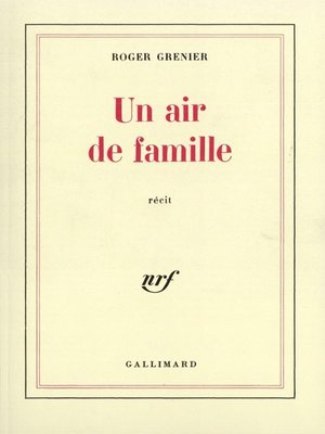 cover image of Un air de famille